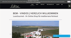 Desktop Screenshot of lusogourmet.de
